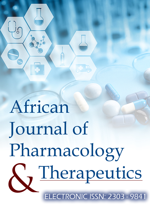 					View Vol. 5 No. 1 (2016): African Journal of Pharmacology and Therapeutics
				