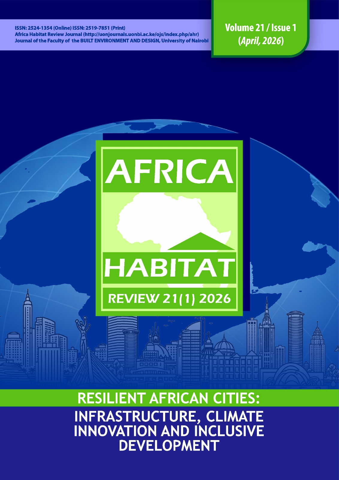 					View Vol. 21 No. 1 (2026): Resilient African Cities: Infrastructure, Climate Innovation and Inclusive Development
				
