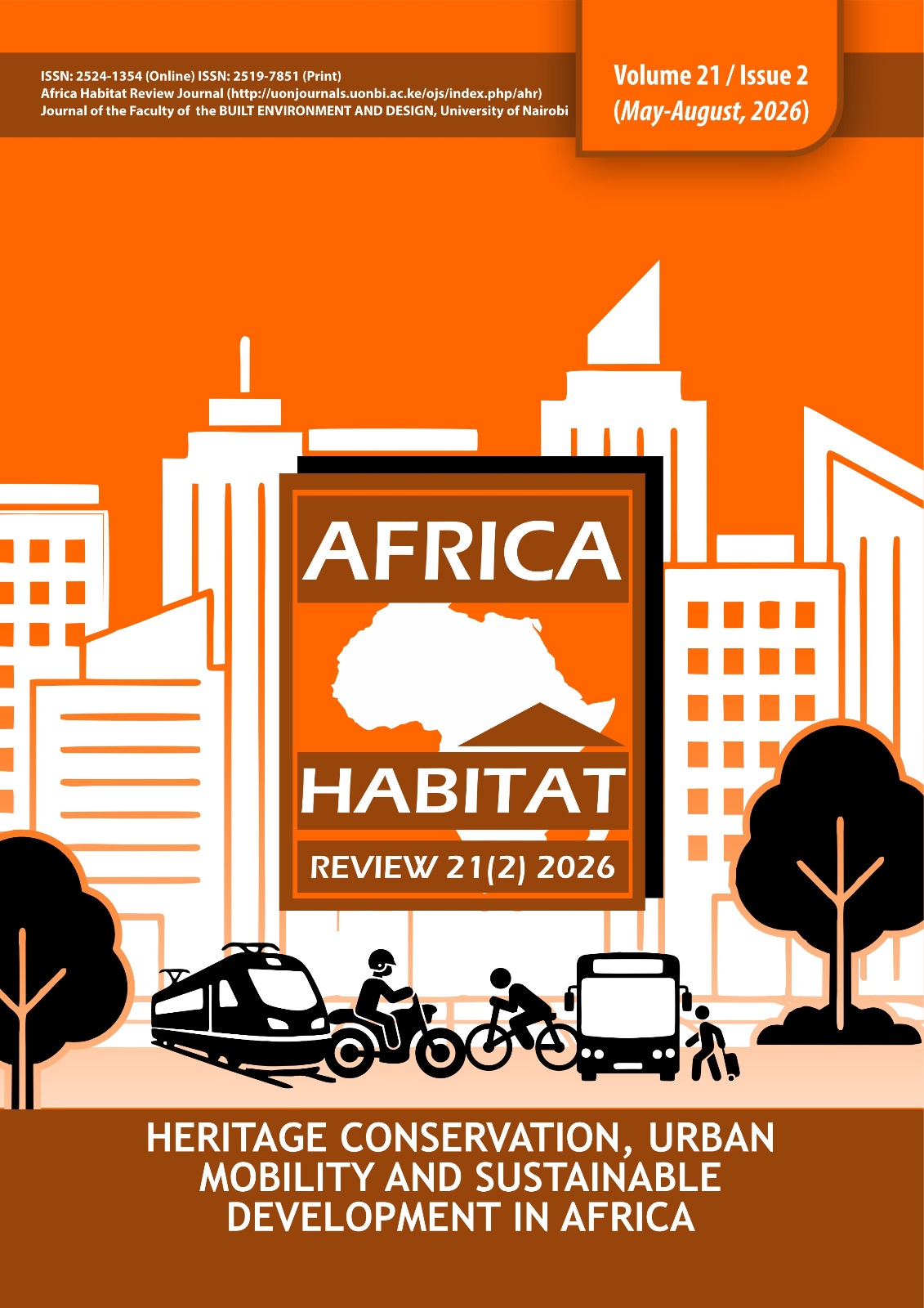 					View Vol. 21 No. 2 (2026): Heritage Conservation, Urban Mobility and Sustainable Development in Africa
				